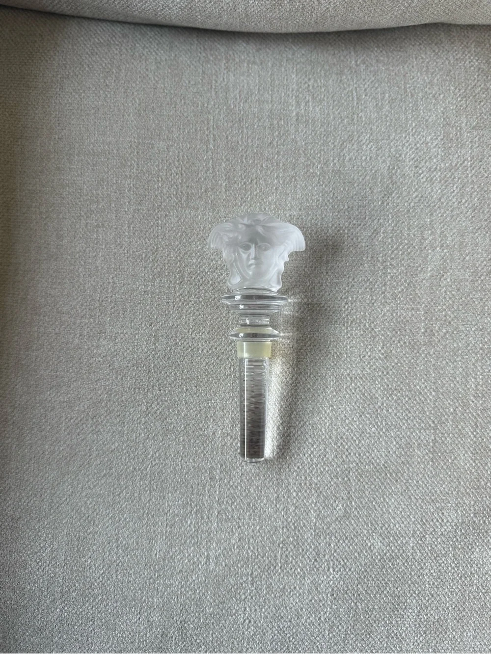 Rosenthal Versace Medusa Lumière Crystal Wine Bottle Stopper
